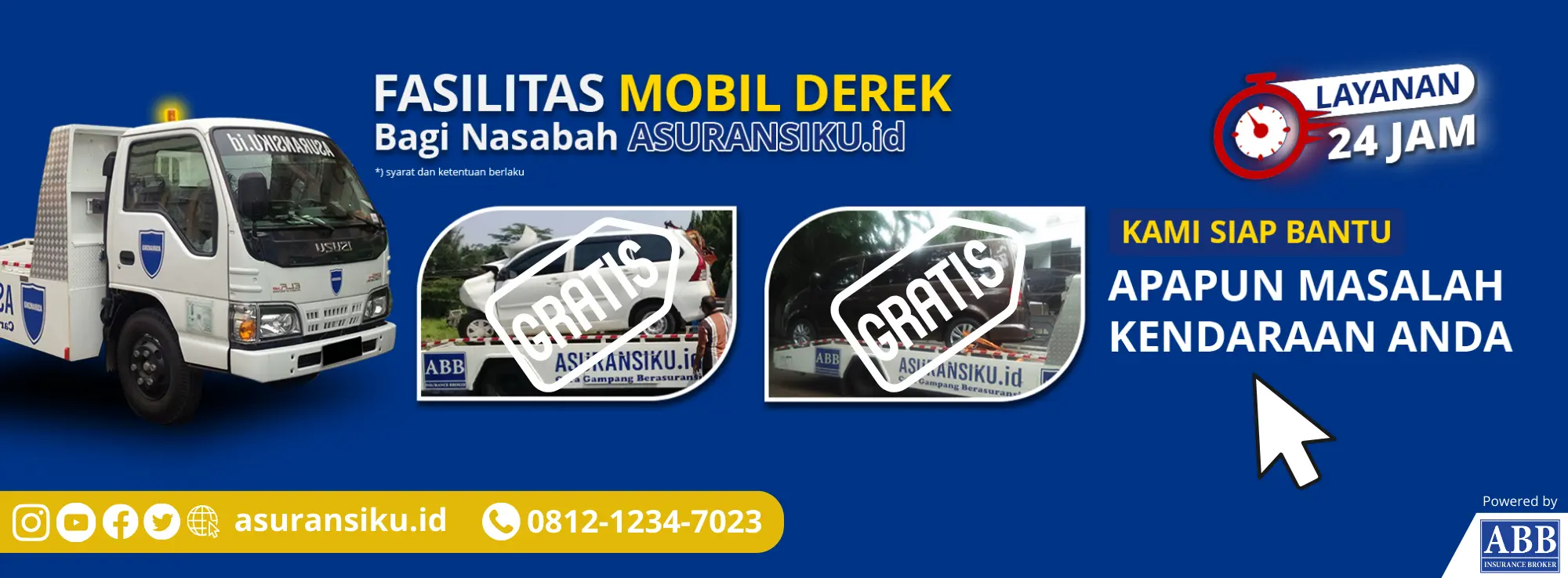 layanan mobil derek gratis dari ASURANSIKU.id